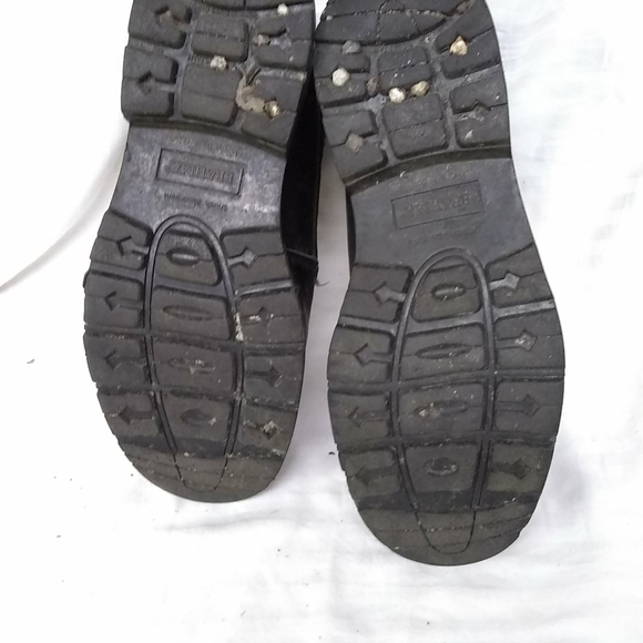 🦶Brahma Mens Steel Toe Work Boots Slip Resistant Sz 9.5W Black - Picture 7 of 7